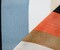 Orange-Gray-Multi Cotton Stripe Printed Crinkled Gauze Woven Fabric By the Yard